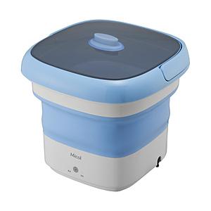 MICOL 折りたたみ洗濯機 Micol ライトブルー MB-015 ［乾燥機能無 /上開き］