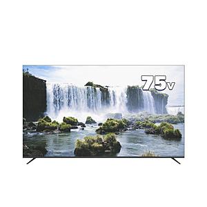 アペックス PCモニター  ブラック AP75DPX ［75型 /4K(3840×2160） /ワイ...