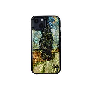 ROA iPhone2021 6.1inch 2眼 天然貝ケース　夜のプロヴァンスの田舎道