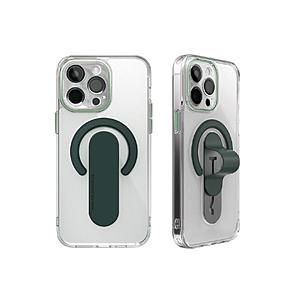 ROA iPhone 15 Pro Mag Grip レンズガード一体型クリアケース momosti...