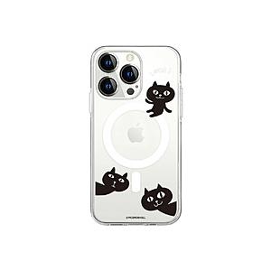 ROA iPhone 15 Pro ネコマンジュウ MagSafe対応 クリアケース abbi FR...