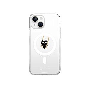 ROA iPhone 15 Plus ネコマンジュウ MagSafe対応 クリアケース abbi F...