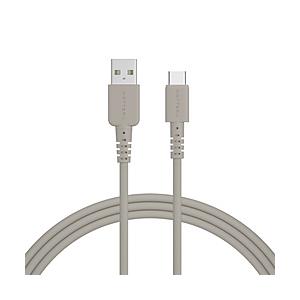 MOTTERU シリコンケーブル AtoC 2.0m  ラテグレージュ MOT-SLAC200-GY...