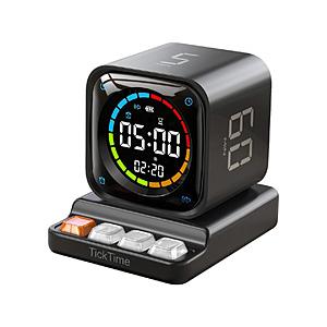 LLANO llano TickTimer ポモドーロタイマー+置き時計 生産性アップ・集中力向上 ...