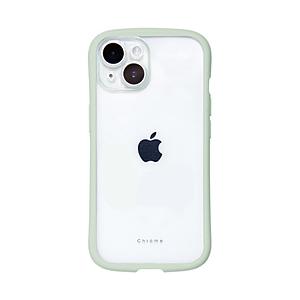 ナチュラルデザイン iPhone2023 6.1inch 2眼 Chrome-CLEAR ケース C...