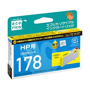 エコリカ 【リサイクル】 ［HP・CB320HJ対応］ リサイクルインクカートリッジ （イエロー）　...