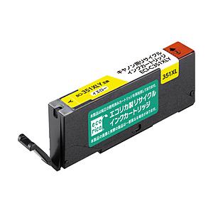 エコリカ 【リサイクル】 ［キヤノン：BCI-351XLY（イエロー）対応］ リサイクルインクカート...