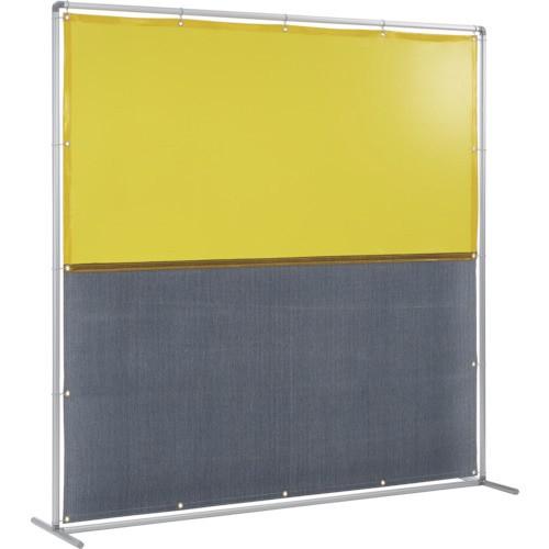 吉野 吉野　遮光火花兼用衝立（イエロー×Ａ種シート）２×２　単体型　固定足