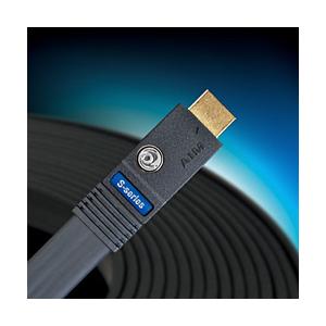 エイム電子 FLS2-007 HDMIケーブル AIM ブラック ［0.7m /HDMI⇔HDMI /フラットタイプ /イーサネット対応］｜y-sofmap