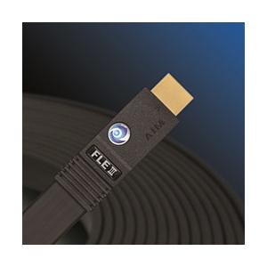 エイム電子 FLE3-03 HDMIケーブル AIM ブラック ［3m /HDMI⇔HDMI /フラットタイプ /イーサネット対応］