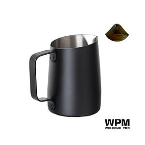 WPM ミルクピッチャー シャープスパウト 450ml  ブラック HC7107BK