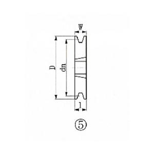 エバオン ブッシングプーリー　SPB　160mm　溝数1　SPB1601