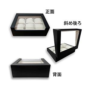 IGIMI IGIMIオリジナル 腕時計 収納ケース 6本収納 合皮 ウォッチボックス 窓付  黒 ...