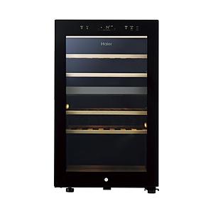 【基本設置料金セット】 ハイアール ワインセラー108L JQ-F108A 木製ラック  ブラック ...