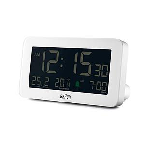ブラウン BRAUN DEIGITAL ALARM CLOCKBLACK BC10W（ブラウン デジ...