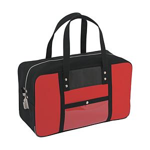 三栄産業 ＳＡＮＥＩ　帆布メール用ボストン（Ｌ）ＳＥＤ−１錠付　赤   BTL-SED-02