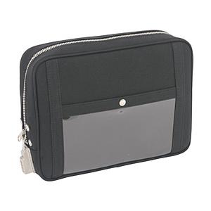 三栄産業 ＳＡＮＥＩ　帆布メール用ポーチ（Ｌ）ＳＥＤ−１錠付　黒   PL-SED-01