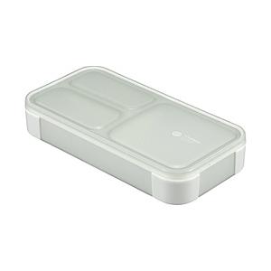 CBジャパン 薄型弁当箱抗菌フードマン400  ライトグレー
