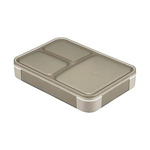 CBジャパン 薄型弁当箱 抗菌フードマン 600 グレーベージュ [食洗機対応/蓋以外電子レンジ対応...