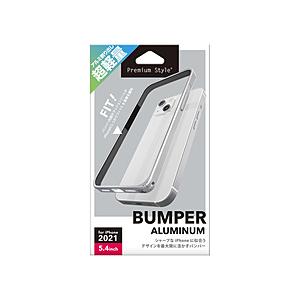 PGA iPhone 13 mini対応 5.4inch アルミバンパー シルバー Premium ...