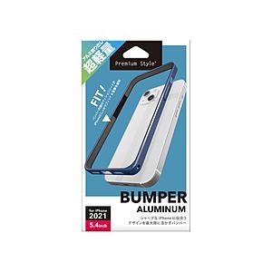 PGA iPhone 13 mini対応 5.4inch アルミバンパー ネイビー Premium ...