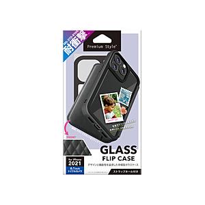 PGA iPhone 13 Pro 対応 6.1inch 3眼 ガラスフリップケース Premium...