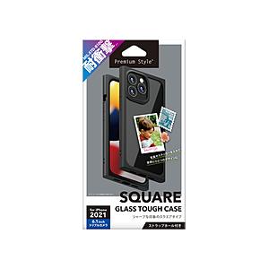 PGA iPhone 13 Pro 対応 6.1inch 3眼 ガラスタフケース スクエアタイプ P...
