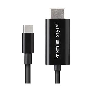PGA USB-C ⇔ HDMI ケーブル [映像 /3.0m /4K]  ブラック PG-SUCT...