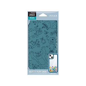PGA iPhone 14 Plus 6.7インチ　ガラスフリップケース　モンスターズ・インク Pr...