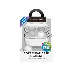 PGA LinkBuds S用 抗菌ソフトケース Premium Style クリア PG-LS9T...