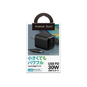 PGA USB PD 電源アダプタ Premium Style ブラック PG-PD30AD01BK...