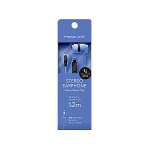 PGA イヤホン　カナル型 Premium Style ブルー PG-SECE2BL2 ［φ3.5m...