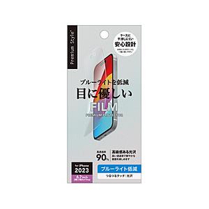 PGA iPhone 15 Plus/15 Pro Max 液晶保護フィルム [ブルーライト低減/光...