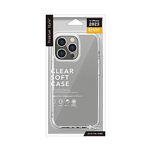 PGA iPhone 15 Pro Max ソフトケース Premium Style クリア PG-...