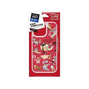 PGA iPhone 15 Pro クリアハイブリッドケース Premium Style トムとジェ...