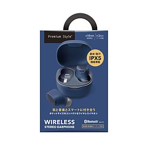 PGA 完全ワイヤレスイヤホン Premium Style ネイビー PG-BTE17TW6NV ［...