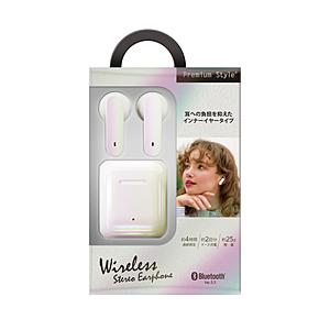 PGA 完全ワイヤレスイヤホン Premium Style ホワイト PG-BTE18TW1WH ［...