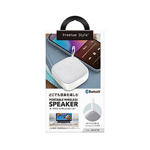PGA ブルートゥーススピーカー Premium Style ホワイト PG-PWSP02WH ［B...