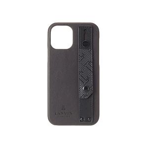ランバン LANVIN COLLECTION - Stand ＆ Ring Shell Case Signature for iPhone 13 mini