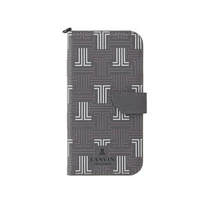 ランバン LANVIN COLLECTION - Folio Case Signature with Neck Strap for iPhone 13 mini