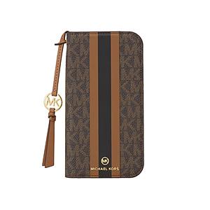 マイケルコース Folio Case Stripe TasselCharm Magsafe iPho...