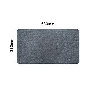 CROSSROAD TC-FDM630-DGY デスクマット [630ｘ330mm] フェルト  ダ...