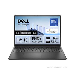 ノートパソコン Dell 16(DC16250) カーボンブラック ND56-FWM3BC ［16....