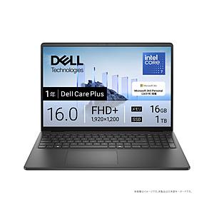 ノートパソコン Dell 16(DC16250) カーボンブラック ND76-FWM3BC ［16....