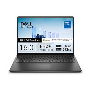 ノートパソコン Dell 16(DC16250 ) カーボンブラック ND56-GNM3BC ［16...