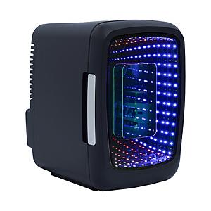 サンコー インフィニティミラー卓上冷蔵庫4L PYZONE（パイズワン） ブラック