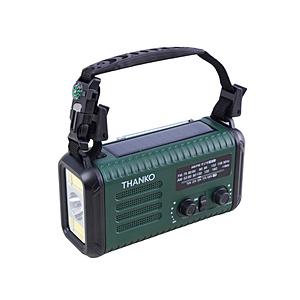 サンコー 20000ｍAh 手回し充電対応 ラジオライト  ライトグリーン KSTM25HGR ［ワ...