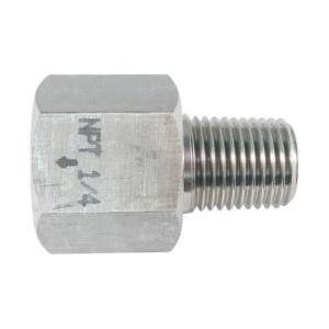 アソー ASOH　ステンレス製　変換内外ソケット　外PT1／4×内NPT1／4　NF-8322