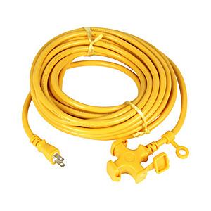 宏和工業 ソフトタイプ延長コード10mKM02-10 キイロ