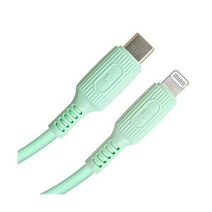 京ハヤ USB-C to Lightning やわらかケーブル 1.2m  グリーン JKYCL12...